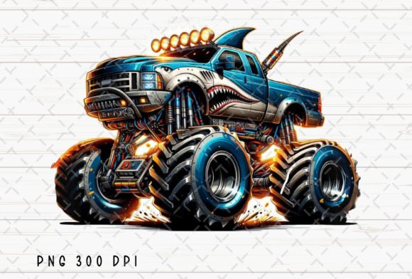 Download Shark Monster Truck Kids Extreme Vehicle - Premium Resources