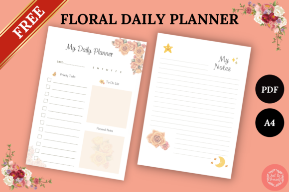 Download Free Printable Floral Daily Planner - Premium Resources