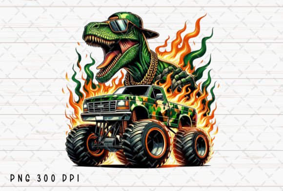 Download Velociraptor Dinosaur Monster Truck PNG - Premium Resources